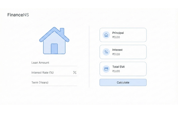 Mortgage calculator tool illustration for FinanceNS